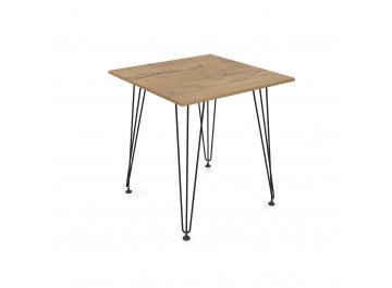 Обеденный стол ELEGANT teakwood/черный