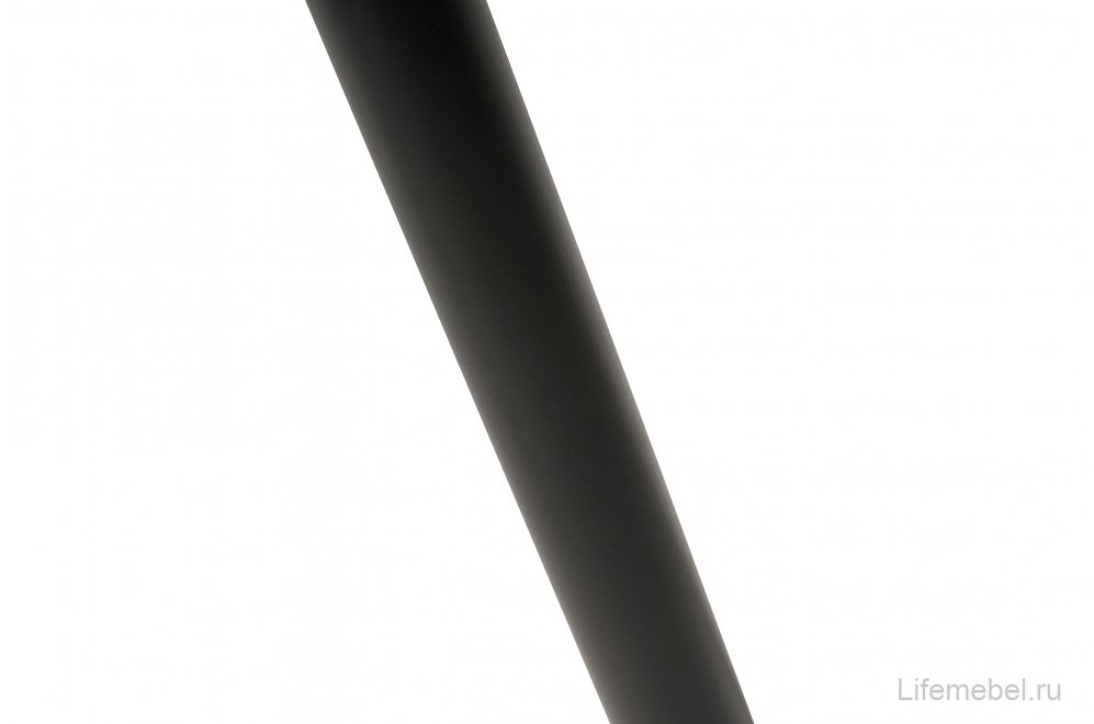 Стеклянный стол Анселм белый / черные ноги