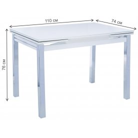 Стеклянный стол Leset Париж 2Р