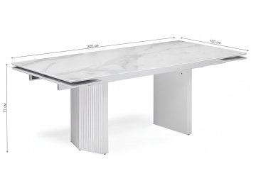 Стеклянный стол Моцарт 200