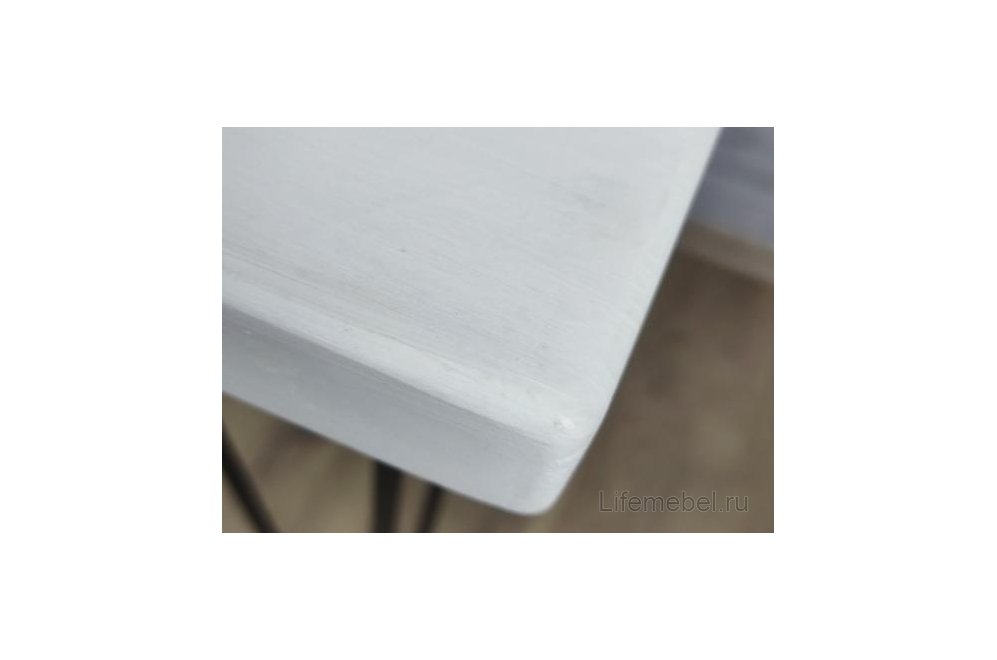 Деревянный стол Loft 120x80 белый