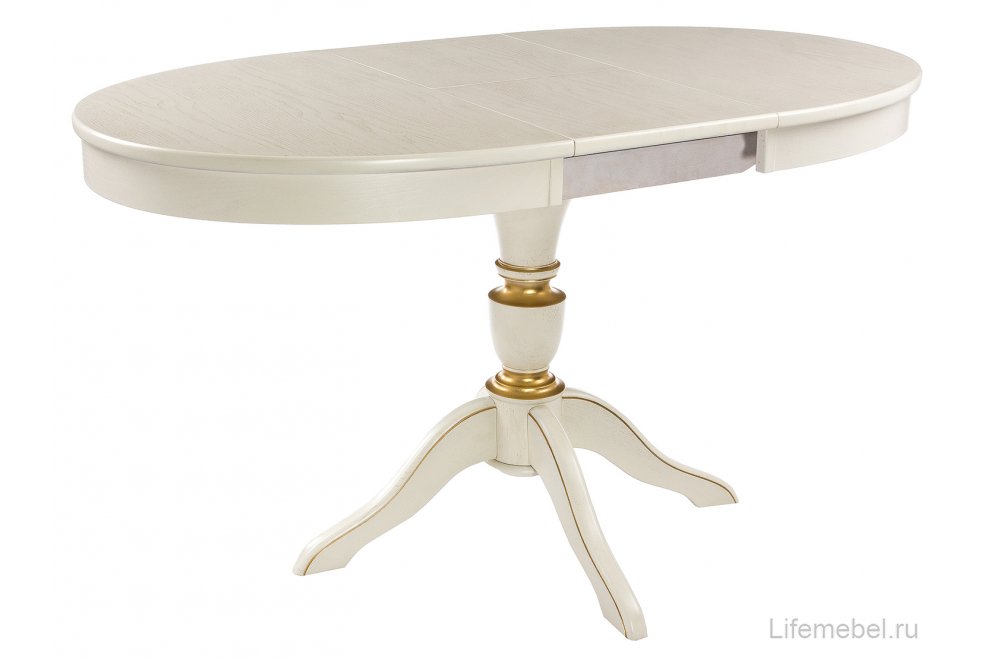 Стол Arno молочный патина