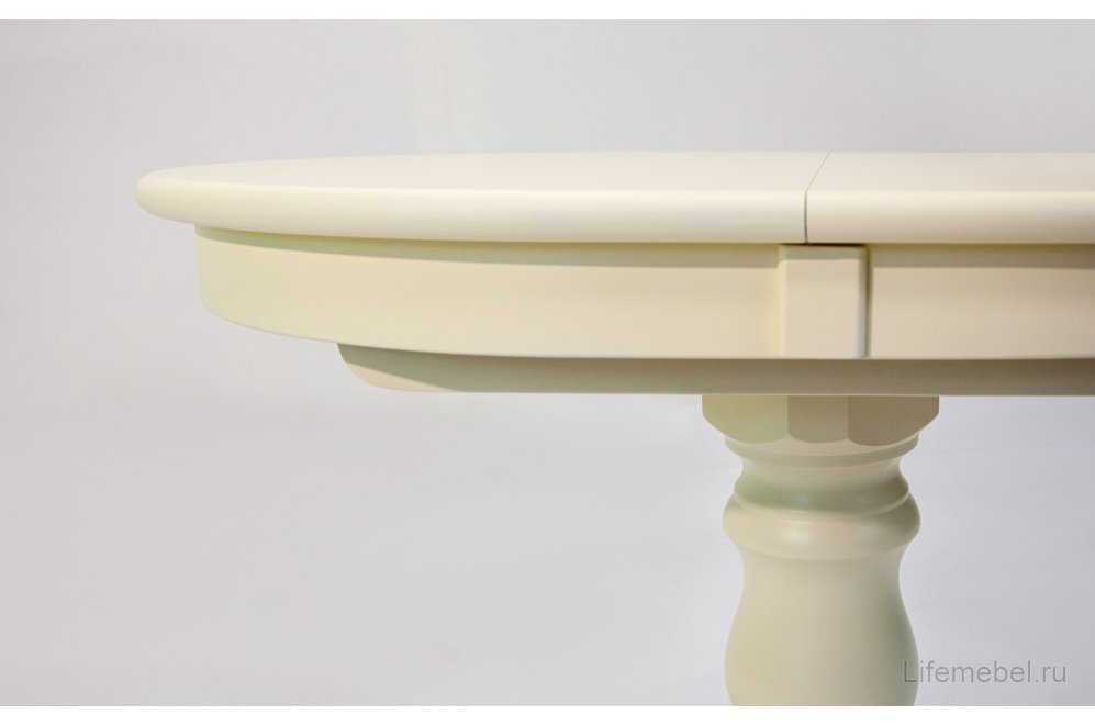Деревянный стол Бизе 120 слоновая кость