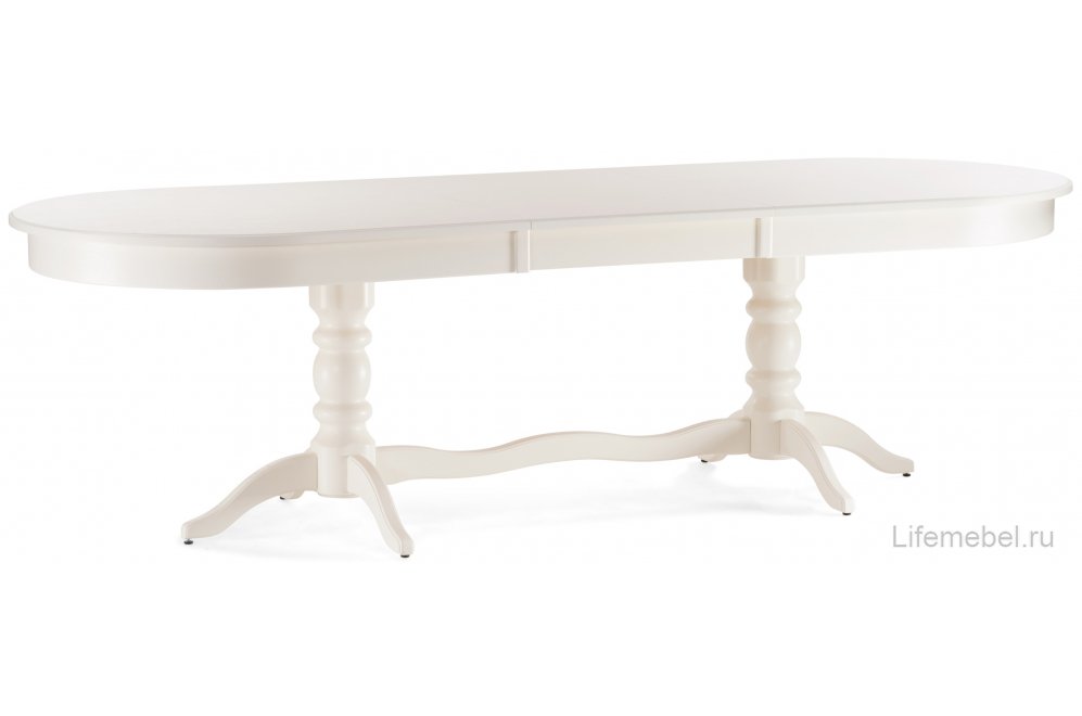 Стол Дейвер 200(260)х100 молочный