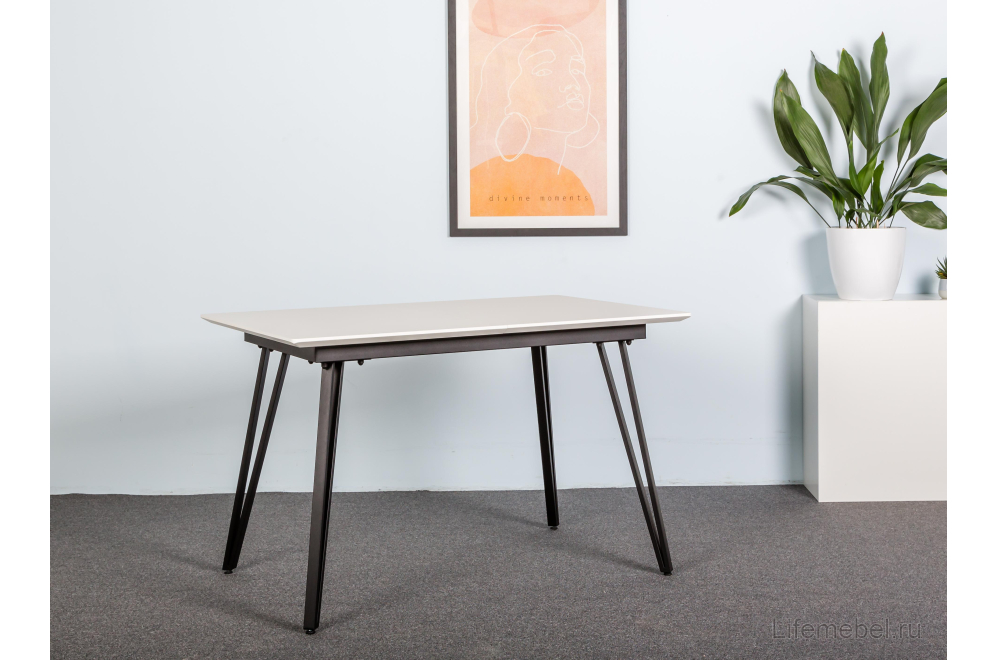 Деревянный стол Диего 120 белый