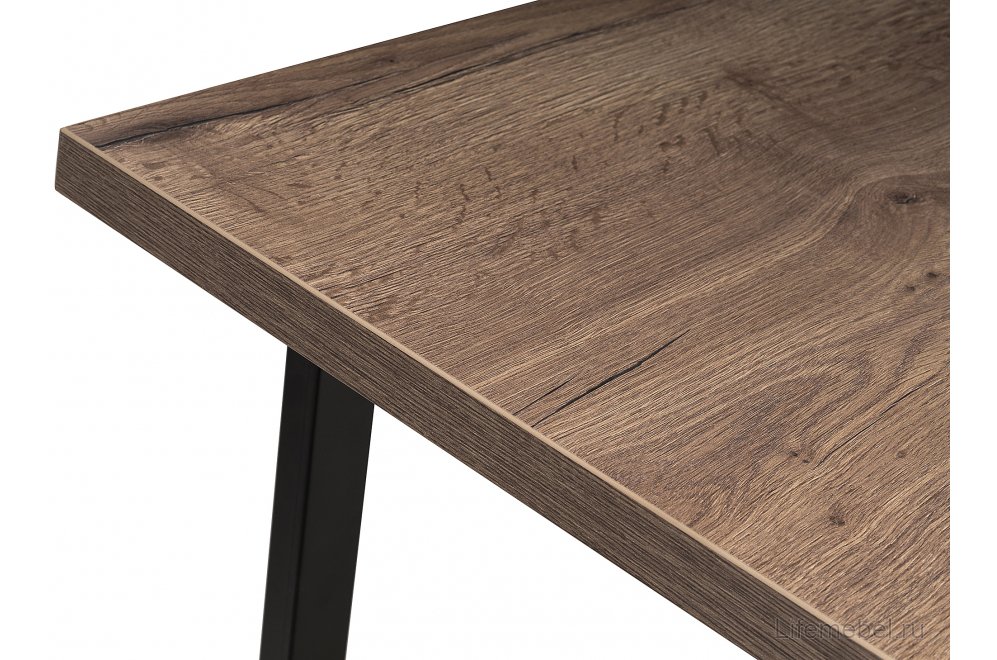 Стол Эльпатия 130 дуб велингтон / черный матовый