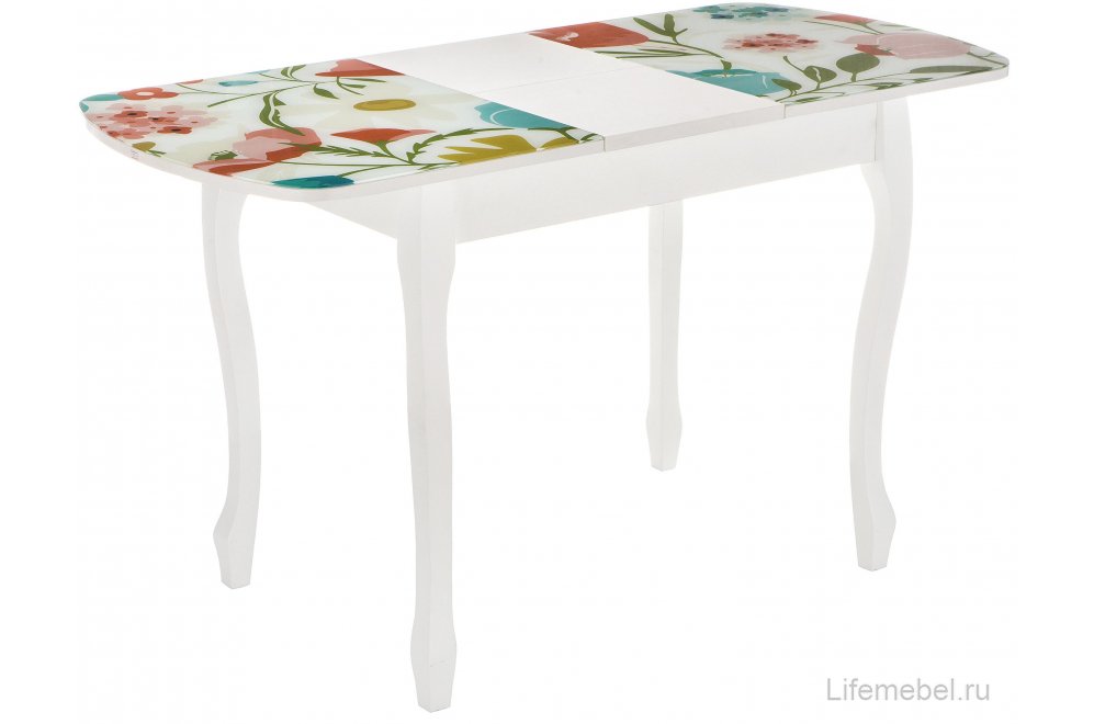 Стол Экстра 2 белый / весна