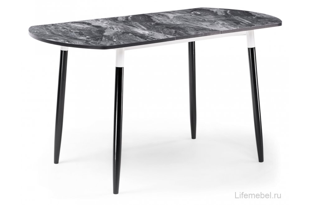 Стол раскладной Гуанг гранит темный / черный