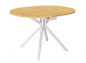 Обеденный стол KENNER DO1100 белый/дуб светлый