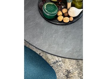 Обеденный стол KENNER DR1100 черный/сланец черный