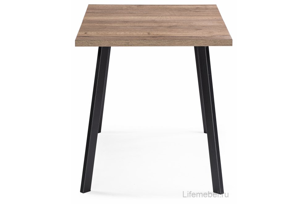 Стол раскладной Колон Лофт 120 32 мм дуб галифакс табако / черный матовый