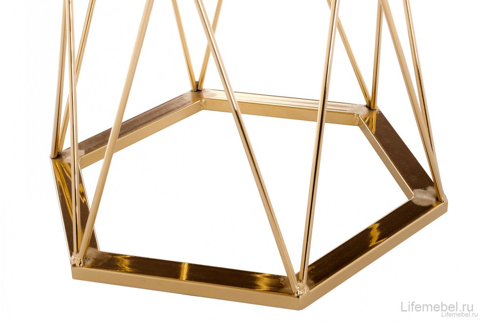 Стол Melan white / gold