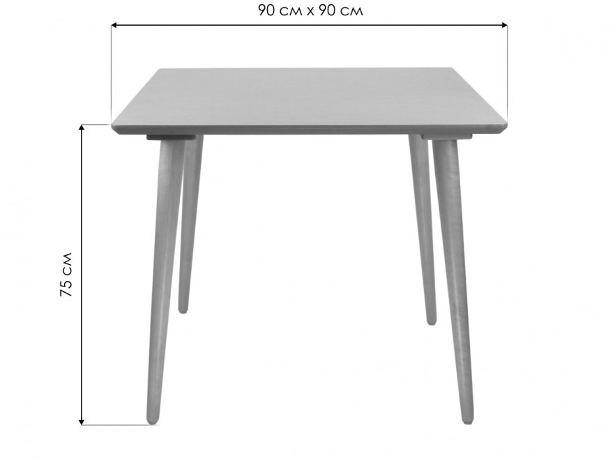 Деревянный стол Монте М 90 венге