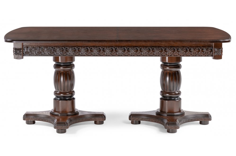 Деревянный стол Морнит 180(240)х100 орех темный / орех