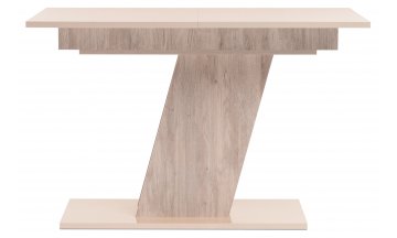 Стол деревянный обеденный Варгас батл рокк / бежевый глянец