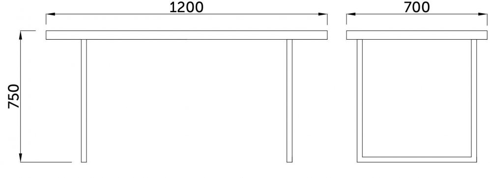 Деревянный стол Ницца дуб золотой крафт