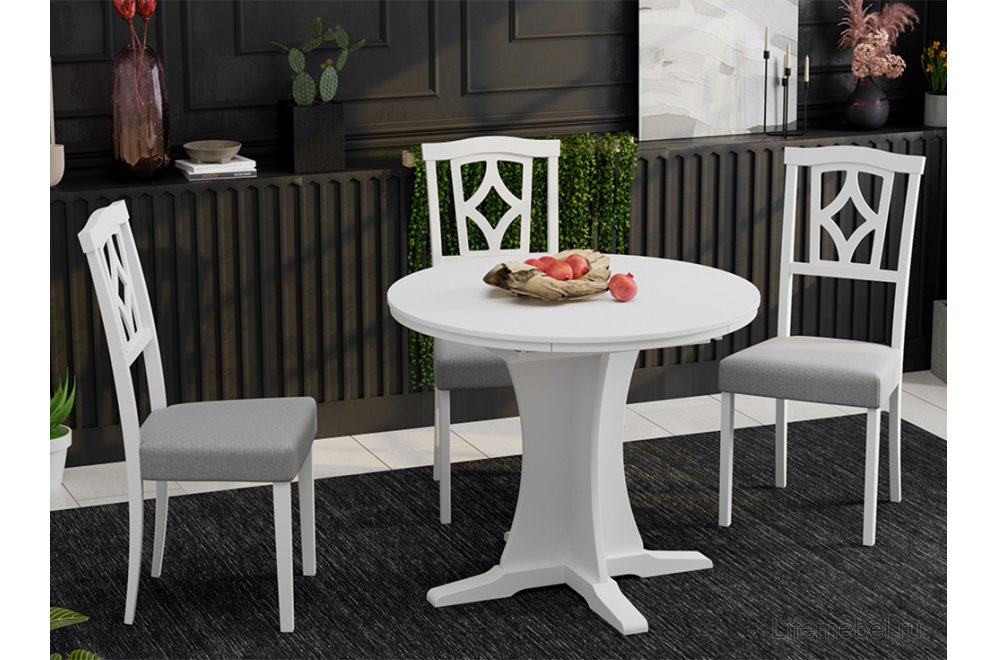 Деревянный стол Amadeo 1 белый матовый