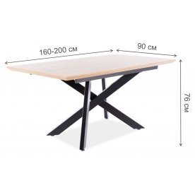 Деревянный стол Capitol 160-200/90