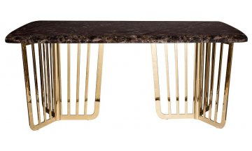 Стол деревянный обеденный Dark Emperador 180х90х762