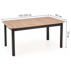 Деревянный стол Флора 160-228/90/78
