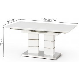 Деревянный стол Harley 160-200/90/75