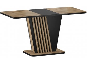 Складной стол Nevio 125-170/75/76 дуб артизан / черный