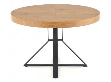 Обеденный стол Mercy 120-160/120/80 дуб золотой / черный