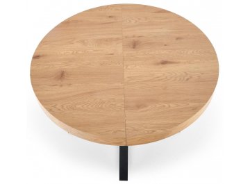 Обеденный стол Mercy 120-160/120/80 дуб золотой / черный