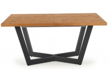 Обеденный стол Massive 160-250/90/77 дуб светлый / черный