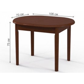 Деревянный стол Овальный