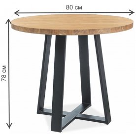 Деревянный стол Vasco d80