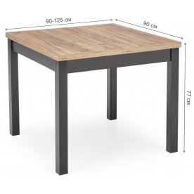 Деревянный стол Tiago kwadrat 90-125/90/76