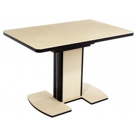 Стол Реал ПР КМ венге / камень 06 / ножка 05 венге/крем камень 06