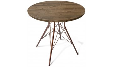 Деревянный стол SHT-TU2-1/80 медный / орех светлый