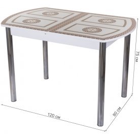 Стеклянный стол Танго ПО-1 02