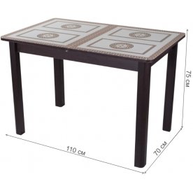 Стеклянный стол Танго ПР 04