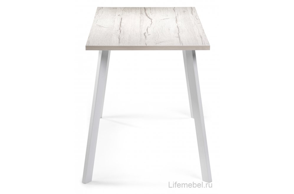 Стол Тринити Лофт 140 25 мм юта / белый матовый