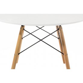 Стол Tulip 150 white top / wood leg