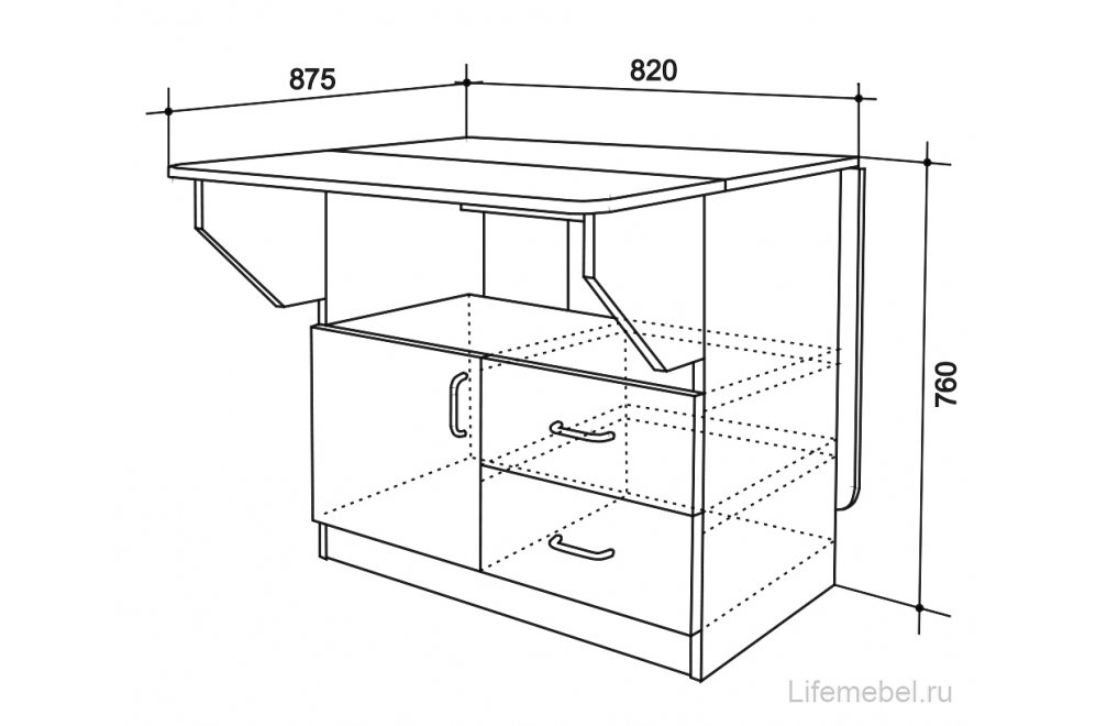 Стол-тумба венге