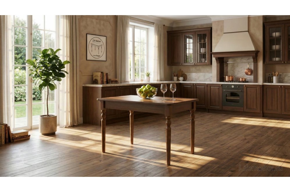 Деревянный стол Верди 120 орех