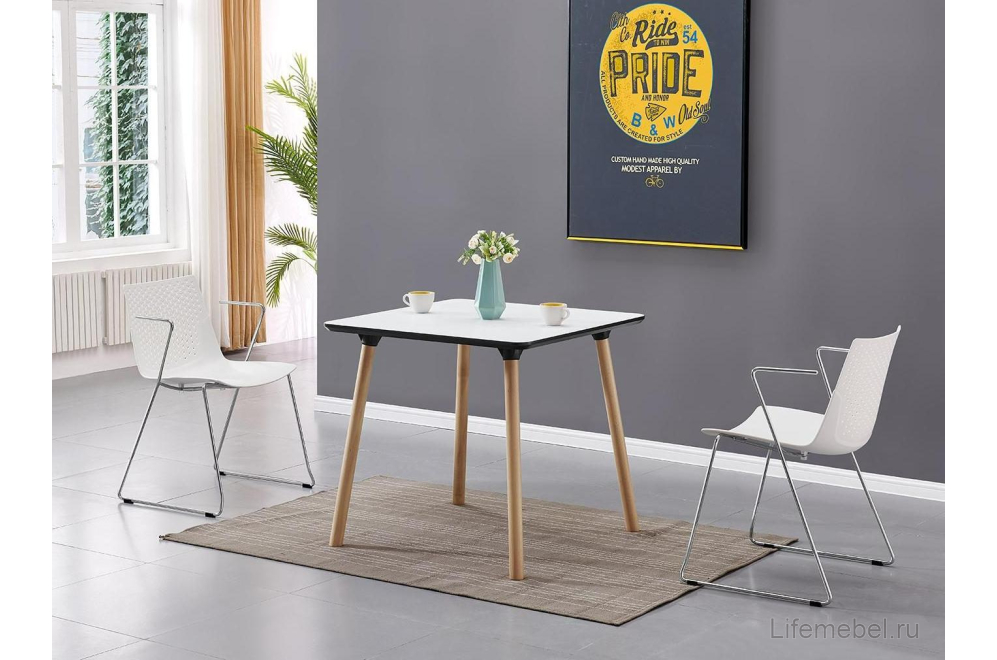 Деревянный стол PW-036 белый