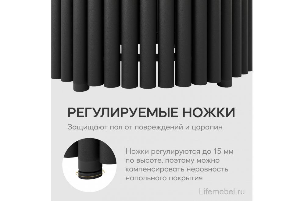 Деревянный стол Trubis Wood 80x75x80 черный