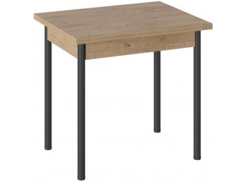 Обеденный стол Родос Тип 2 черный муар / дуб крафт золотой