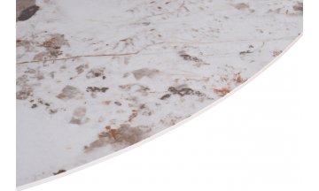 Керамический стол 57EL-79000 d130х75 белый керамика