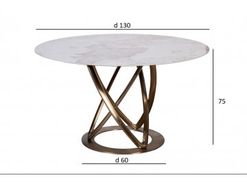 Керамический стол 57EL-79000 d130х75