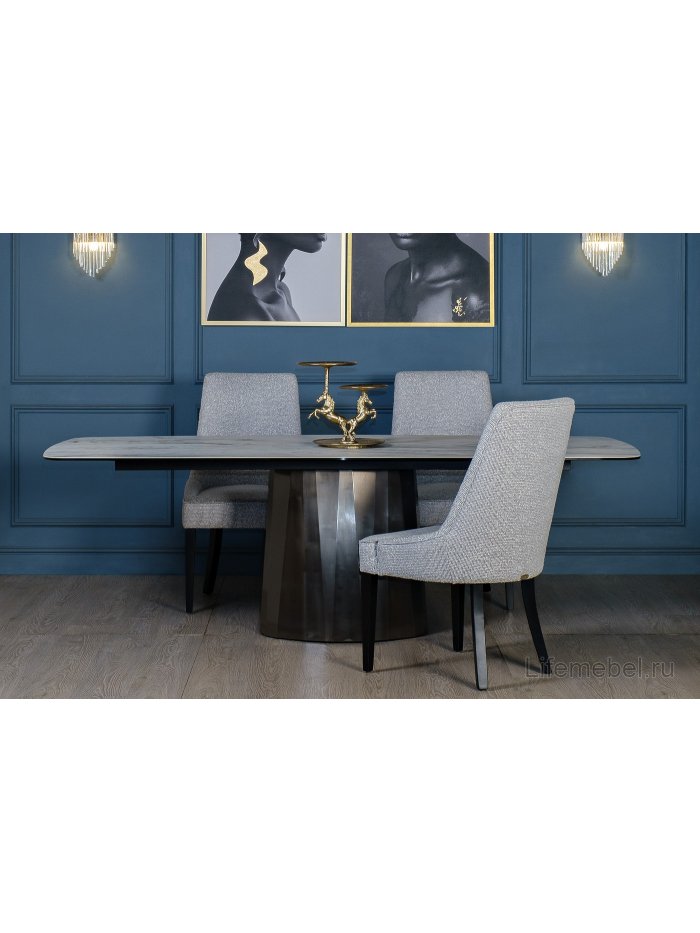 Керамический стол 57EL-91600 240х100х75 серый керамика