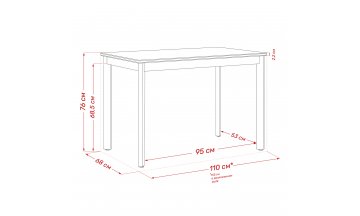 Керамический стол Айлин