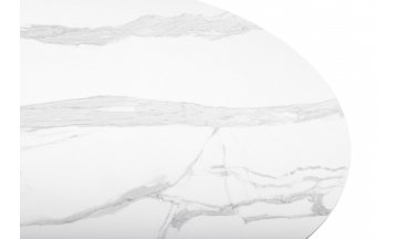 Керамический стол Барел 110 patagonoa bianco repose / золотой