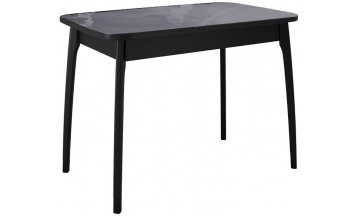 Керамический стол DikLine MK40 серый мрамор / черный