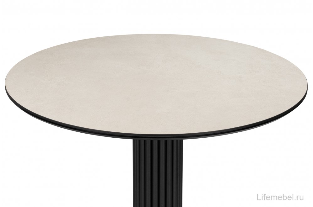 Керамический стол Кэмерон 110 krater perla repose / черный